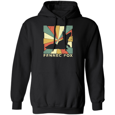 Retro Fennec Fox Lover Vintage Pullover Hoodie