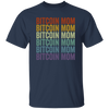 Retro Bitcoin Lover Gift, Bitcoin Vintage Mom Gift, Mommy Love Gift Unisex T-Shirt