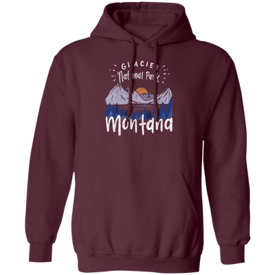 Glacier National Park Montana Mountain Hiking Pullover Hoodie