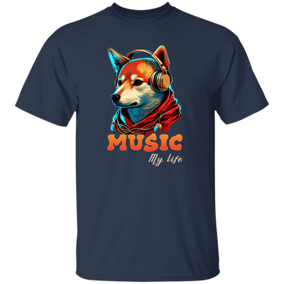 Fox Love Music, Handsome Foxe Wear A Headphone, Music Lover, Music Is My Life Unisex T-Shirt