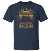 Retro Just a Boy Who Loves Tractors Farm Birthday Kids Unisex T-Shirt