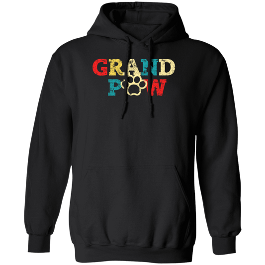 Retro Grandpaw, Grand Paw Vintage Pullover Hoodie