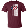 baseball lover america flag retro baseball