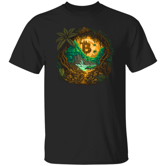 Love Bitcoin Gift, Bitcoin In The Jungle, Secret Forest, Mystery Jungle Unisex T-Shirt