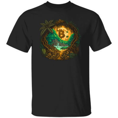 Love Bitcoin Gift, Bitcoin In The Jungle, Secret Forest, Mystery Jungle Unisex T-Shirt