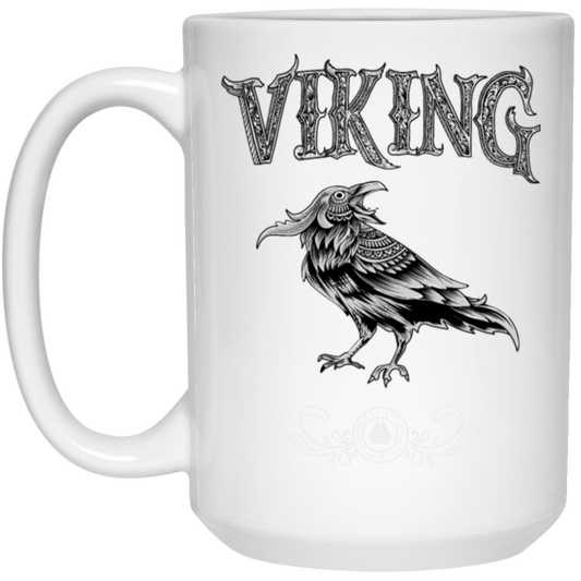 Viking Raven Bird Nordic Style Norseman Norse