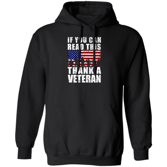 If You Can Read This, Thank A Veteran, Vegetable Lover Gift Pullover Hoodie