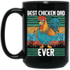 Saying Best Chicken Dad Ever, Distressed Poultry Farmer Gift