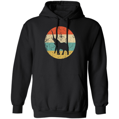 Animal Print Elephant Retro Style Animal Lover Funny Elephant Gift Birthday Pullover Hoodie