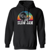 Vinyl Snail, Slow Jam Vinyl, Record Album Music Lover, Love Snail, Retro Vinyl Pullover Hoodie