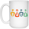 Pops Guitar, Guitar Picks, Retro Guitarist White Mug