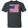 Trump 2024 Keeping America Great, Love Trump, Love America Flag Unisex T-Shirt