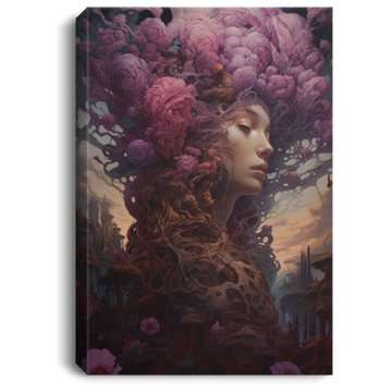 Flower Woman, A Land Of Flowers From The Wonderful Dream Canvas