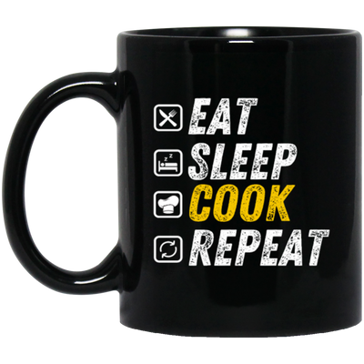 Eat Sleep Cook - Funny Grunge Cooking