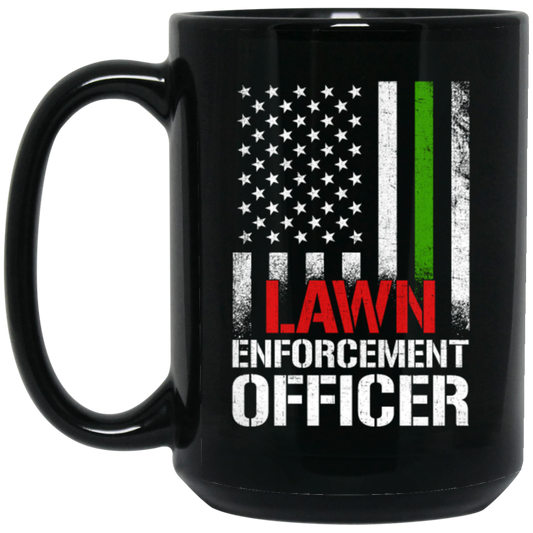 American Officer, Lawn Enforcement Officer, Lawyer Gift, American Lawyer Black Mug