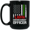 American Officer, Lawn Enforcement Officer, Lawyer Gift, American Lawyer Black Mug