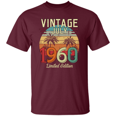 Vintage July 1960, Limited Edition 1960, Best Of 1960 Unisex T-Shirt