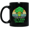 Retro Healthy Lets Burn Calories Do Excercise Broccoli