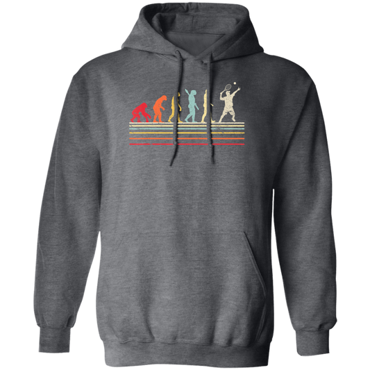 Retro Tennis, Funny Tennis Retro Style Pullover Hoodie