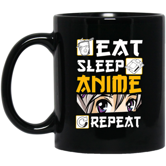 Eat Sleep Anime Repeat Anime Girl Otaku Gift Anime