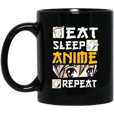 Eat Sleep Anime Repeat Anime Girl Otaku Gift Anime