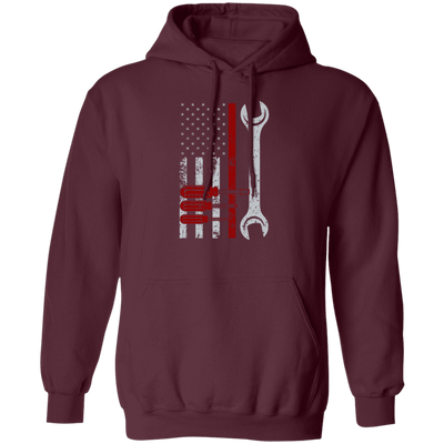 American Tool Gift, Patriotic Mechanic Gifts, Love Patriotics, American Lover Pullover Hoodie