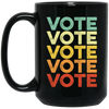 Retro Election Vote Retro Vintage Election Voter Black Mug