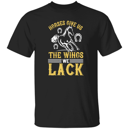 Horse Lover Gift, Horses Give Us The Wings We Lack, Retro Horse Love Gift, Best Horse Unisex T-Shirt