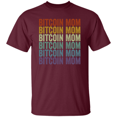 Retro Bitcoin Lover Gift, Bitcoin Vintage Mom Gift, Mommy Love Gift Unisex T-Shirt