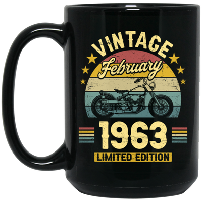 Vintage February 1963, Motorbike Lover Retro Style, Limited Edition