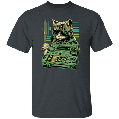 Cat Lover, Cool Cat, Cat Synthesizer, Analogue Synth Vintage Studio Gear Unisex T-Shirt