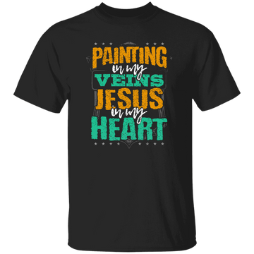 Painter Gift, Painting Is In My Veins Jesus Is In Heart