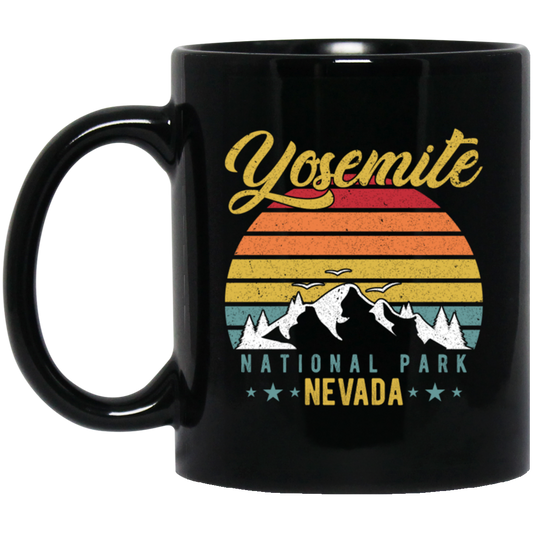 National Park, Yosemite National Park, Nevada Lover, Love Nevada And There Park Black Mug