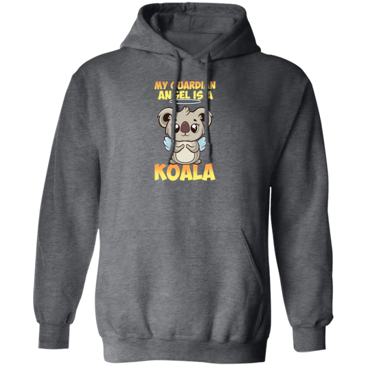 My Guardian Angel Is A Koala Angel Koalas With Cute Wings Retro Pullover Hoodie