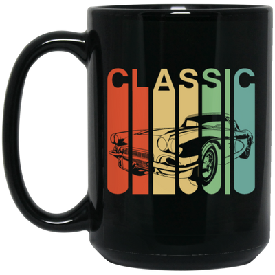 Muscle Car Vintage Car Gift Classic Car American Car Lover Black Mug