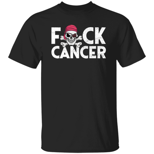 No Cancer, Pirate Cancer Survivor, Fuck Cancer, Healing Cancer Unisex T-Shirt