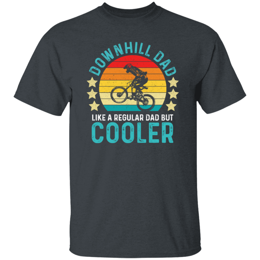 Downhill Dad Like A Regular Dad But Cooler Retro