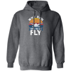 Why Run When You Can Fly, Fly Under Water, Retro Swim Love Gift Pullover Hoodie