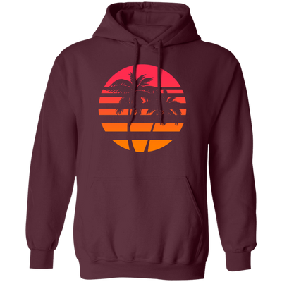 Summer Island Surfer Sea Beach Sun Gift, Palm Trees And Sunset