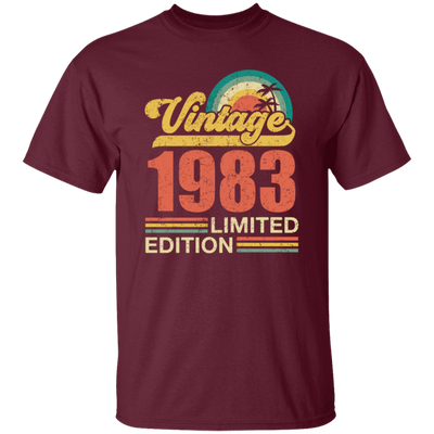 Hawaii 1983 Gift, Vintage 1983 Limited Gift, Retro 1983 Png, Tropical