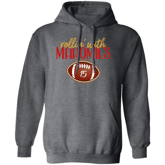 Rollin With Mahomies, Love Rugby Sport, My Love Is Mahomies Pullover Hoodie