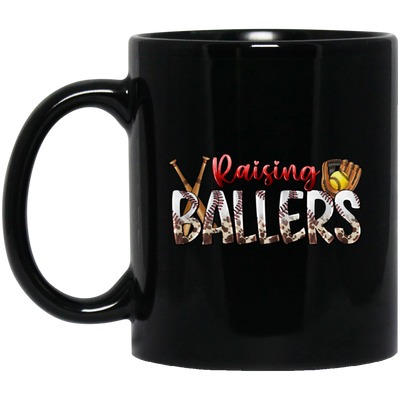 Love Sport, Ball Sport, Raising Ballers Gift, Love Baller Gift, Best Baller, Baller Lover Black Mug