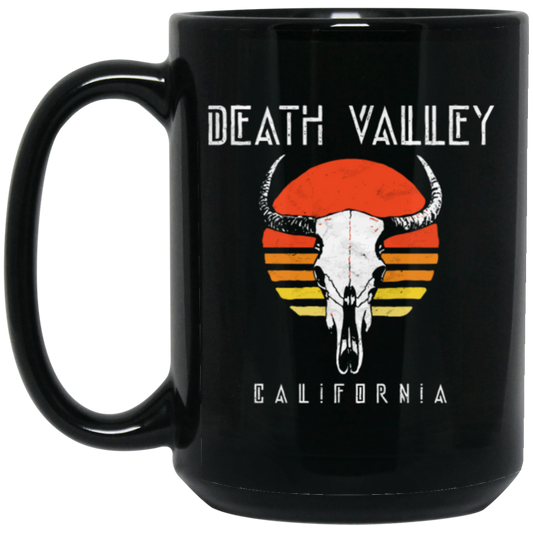 Death Valley National Park Retro Cattle Skull Grap