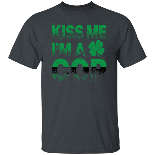 Funny Police American Flag Cop St Patricks Day