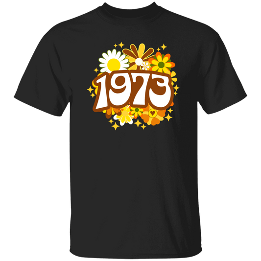 Birthday Gift 1973 Flower Lover Groovy Gift Colorful