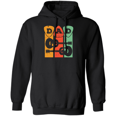 Retro Guitar Pick, Guitarist Gift, Dad Gift Pullover Hoodie