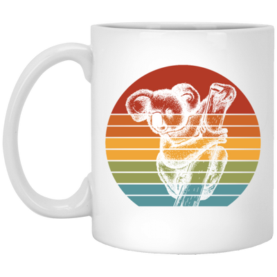 Koalas Feed Almost Exclusively On The Leaves And Bark Of Eucalyptus Vintage White Mug