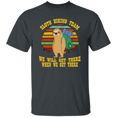 Sloth Hiking Team TShirt For Sloth Lover Hiking