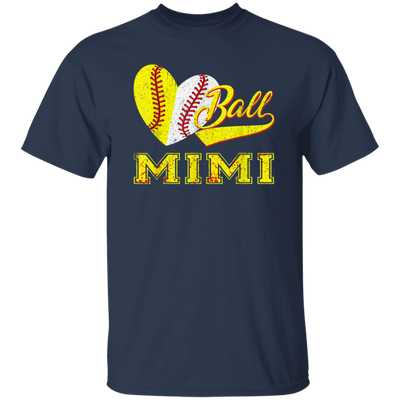 Gift For Mimi, Best Mimi Ever, Love Baseball Gift, Heart Ball, My Ball For Mimi Unisex T-Shirt