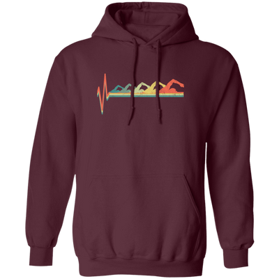 Design For Beach Lover Evolution Swimmer Summer Time Pullover Hoodie